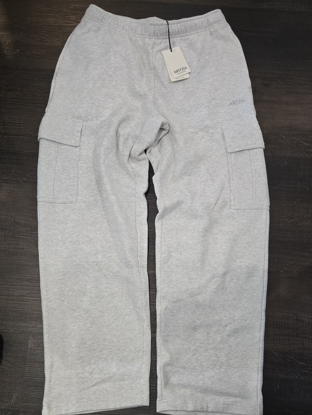 Aritzia Light Gray Cargo Joggers - Women's Track Pants
